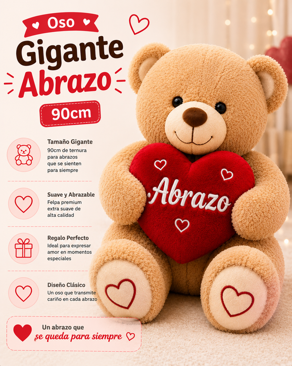 Oso Gigante Abrazo 90cm