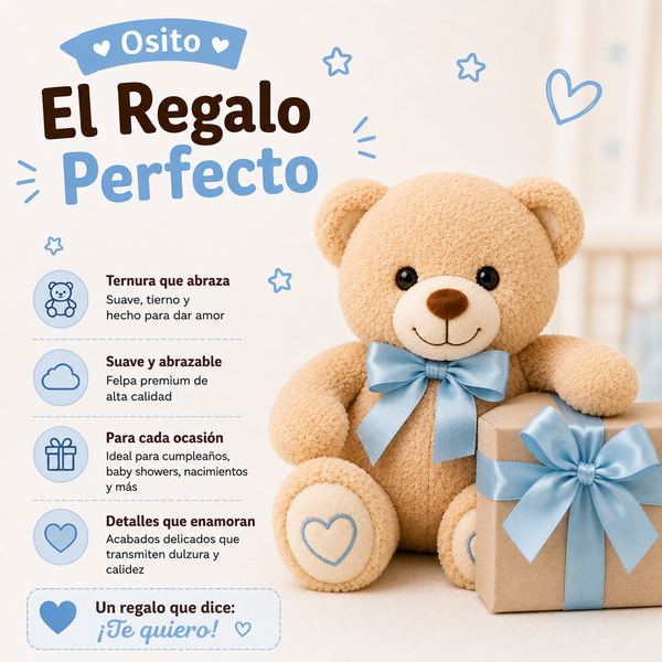 Oso Bebe Nube Azul - Regalo Especial