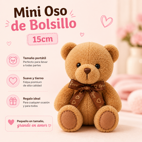 Mini Oso de Bolsillo 15cm