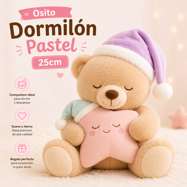 Osito Dormilon Pastel 25cm