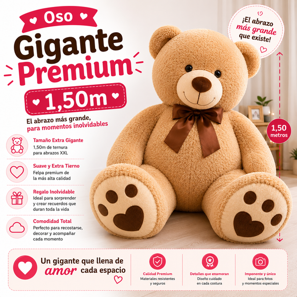 Oso Gigante Premium 1,50m