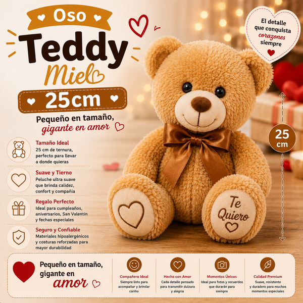 Oso Teddy Miel 25cm