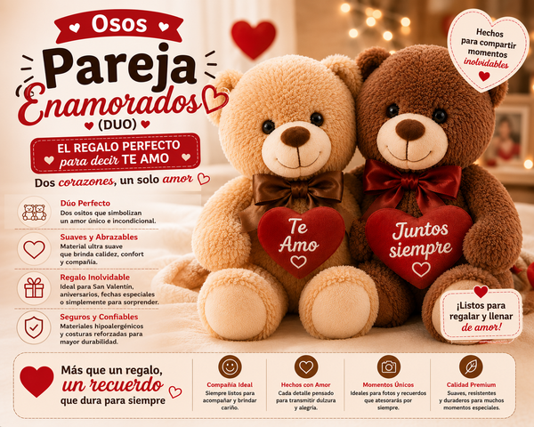 Osos Pareja Enamorados (duo)